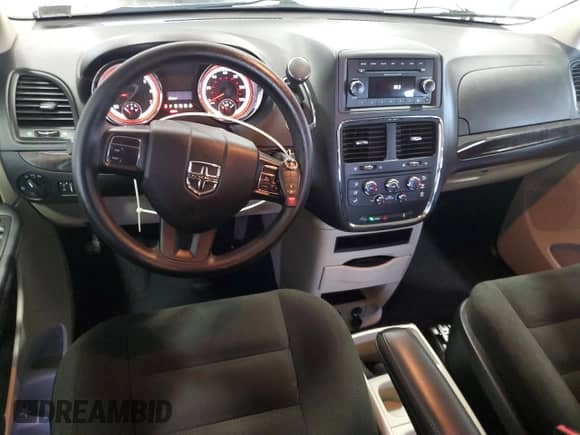 2015 Dodge Grand Caravan SE Plus with VIN 2C4RDGBG2FR634987, listed as a Copart auction lot 81136905 with 53,910 mi miles and Salvage title. Bid and sale history available at DreamBid. Image 8.