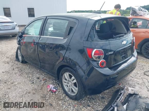 2015 Chevrolet Sonic LT with VIN 1G1JC6SH3F4103618, listed as a IAAI auction lot 43102541 with Not provided miles and . Bid and sale history available at DreamBid. Image 3.