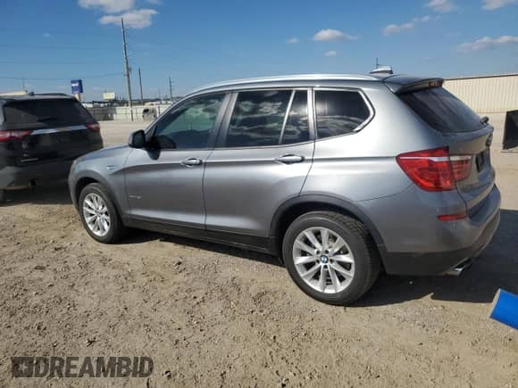 2017 BMW X3 sDrive28i with VIN 5UXWZ7C55H0T43574, listed as a Copart auction lot 82602005 with 132,172 mi miles and Clean title. Bid and sale history available at DreamBid. Image 2.