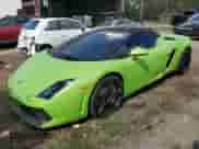 2013 Lamborghini Gallardo with VIN ZHWGU6BZ9DLA12793, listed as a Copart auction lot 77525804 with 11,777 mi miles and Salvage title. Bid and sale history available at DreamBid. Image 1.