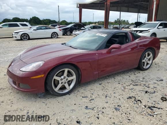 2006 Chevrolet Corvette with VIN 1G1YY26U065112027, listed as a Copart auction lot 62916014 with Not provided miles and Salvage title. Bid and sale history available at DreamBid. Image 1.