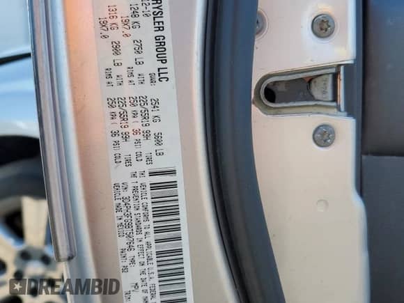 2011 Dodge Journey Crew with VIN 3D4PH3FG9BT507646, listed as a Copart auction lot 52256765 with 123,079 mi miles and Salvage title. Bid and sale history available at DreamBid. Image 12.