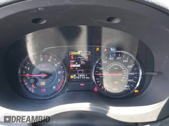 2020 Subaru WRX STI with VIN JF1VA2E61L9802526, listed as a IAAI auction lot 43306395 with 79,114 mi miles and . Bid and sale history available at DreamBid. Image 7.