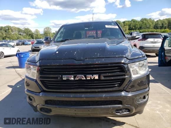 2020 Ram 1500 Big Horn with VIN 1C6SRFBT6LN217463, listed as a Copart auction lot 70120385 with 96,660 mi miles and Salvage title. Bid and sale history available at DreamBid. Image 5.