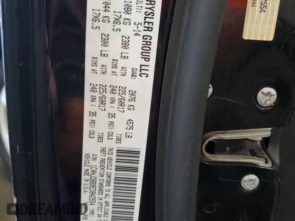 2014 Jeep Compass Sport with VIN 1C4NJDBB9ED842554, listed as a Copart auction lot 69468485 with 124,308 mi miles and Salvage title. Bid and sale history available at DreamBid. Image 13.
