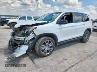 2021 Honda Passport EX-L with VIN 5FNYF7H57MB002751, listed as a Copart auction lot 69928005 with 47,448 mi miles and Salvage title. Bid and sale history available at DreamBid. Image 1.