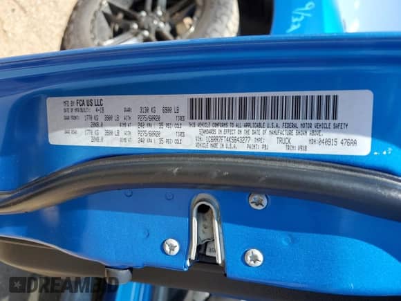 2019 Ram 1500 Tradesman z VIN 1C6RR7FT4KS643277, wystawiony jako Copart lot #63005015 z przebiegiem 163 665 mil mil oraz Szkoda całkowita • Salvage title. Historia ofert i sprzedaży dostępna na DreamBid. Obrazek 12.