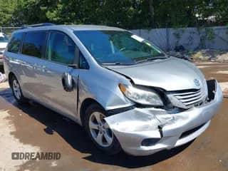 2015 Toyota Sienna LE AAS with VIN 5TDKK3DC6FS684681, listed as a IAAI auction lot 43081968 with 109,301 mi miles and . Bid and sale history available at DreamBid. Image 1.