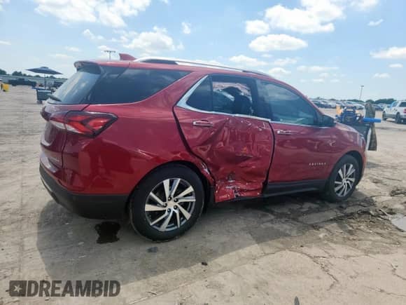2023 Chevrolet Equinox Premier with VIN 3GNAXNEG1PL204975, listed as a Copart auction lot 60849875 with 65,612 mi miles and Salvage title. Bid and sale history available at DreamBid. Image 3.