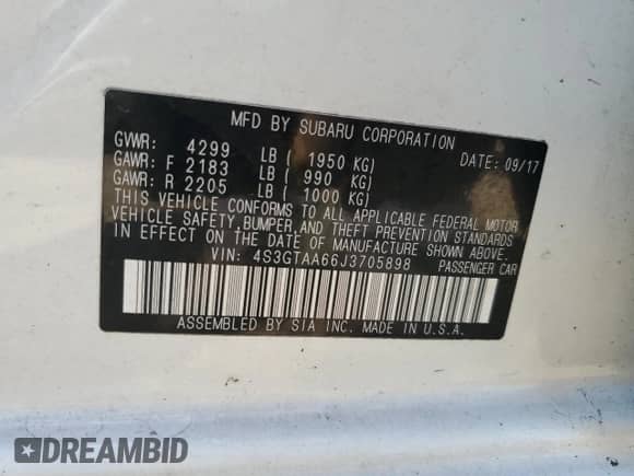 2018 Subaru Impreza с VIN 4S3GTAA66J3705898, выставлен на аукционе Copart как лот 70363645 с пробегом 68 116 миль миль и Списание • Salvage title. История ставок и продаж доступна на DreamBid. Изображение 12.