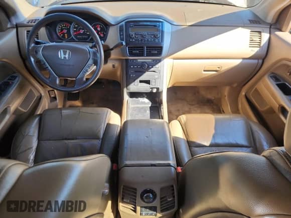 2006 Honda Pilot EX-L with VIN 2HKYF18616H525614, listed as a Copart auction lot 69956975 with 203,446 mi miles and Salvage title. Bid and sale history available at DreamBid. Image 8.