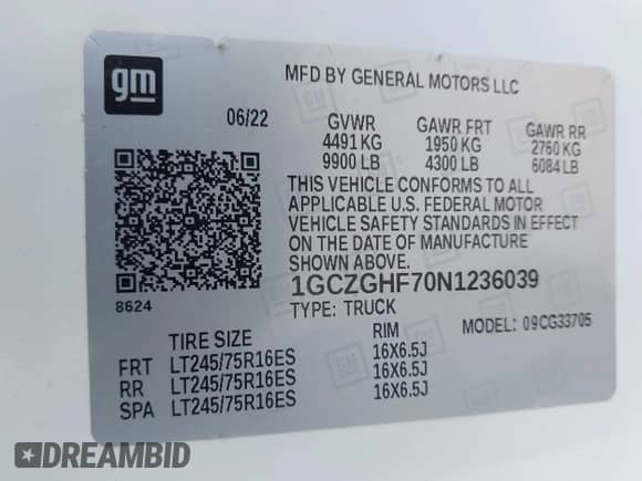 2022 Chevrolet City Express Cargo с VIN 1GCZGHF70N1236039, выставлен на аукционе IAAI как лот 43471409 с пробегом 58 842 миль миль и . История ставок и продаж доступна на DreamBid. Изображение 9.