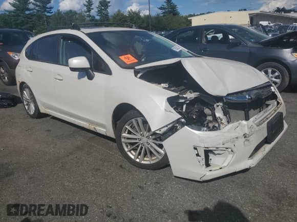 2013 Subaru Impreza Premium with VIN JF1GPAD64DG842261, listed as a Copart auction lot 70536235 with Not provided miles and Salvage title. Bid and sale history available at DreamBid. Image 4.