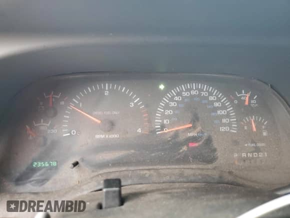 2002 Dodge 2500 with VIN 3B7KC23642M263037, listed as a Copart auction lot 70174895 with 235,678 mi miles and Salvage title. Bid and sale history available at DreamBid. Image 9.