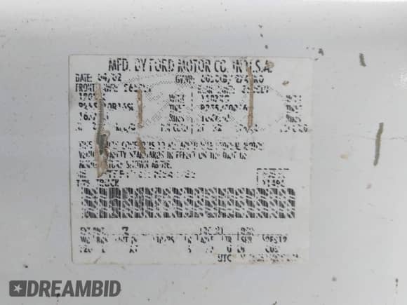 2002 Ford F-150 XL с VIN 1FTRF17212NB44732, выставлен на аукционе IAAI как лот 43303205 с пробегом 300 235 миль миль и . История ставок и продаж доступна на DreamBid. Изображение 9.