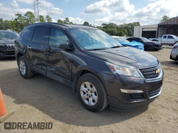 2015 Chevrolet Traverse LS with VIN 1GNKRFKD2FJ154544, listed as a Copart auction lot 71668615 with 82,872 mi miles and Salvage title. Bid and sale history available at DreamBid. Image 4.