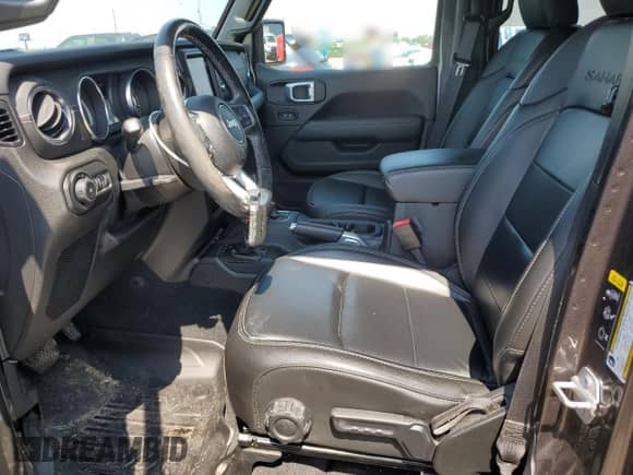 2021 Jeep Wrangler Unlimited Sahara with VIN 1C4HJXEG5MW584607, listed as a Copart auction lot 69219175 with 75,608 mi miles and Clean title. Bid and sale history available at DreamBid. Image 7.