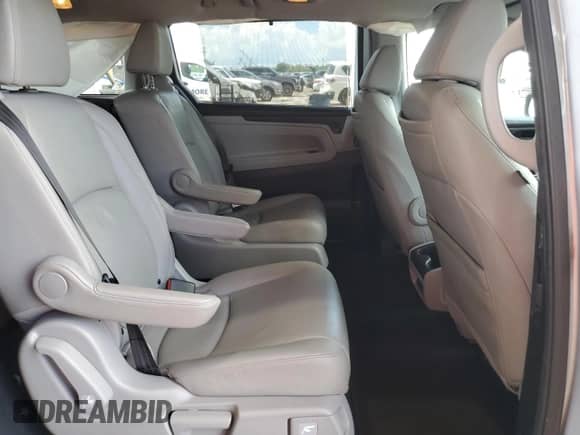 2019 Honda Odyssey EX-L with VIN 5FNRL6H70KB124809, listed as a Copart auction lot 80999965 with 78,336 mi miles and Salvage title. Bid and sale history available at DreamBid. Image 11.