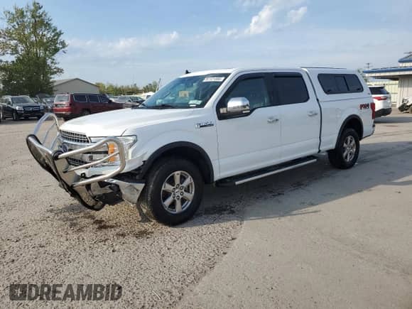 2019 Ford F-150 Lariat with VIN 1FTFW1E45KFA43761, listed as a Copart auction lot 81121595 with 42,765 mi miles and Salvage title. Bid and sale history available at DreamBid. Image 1.