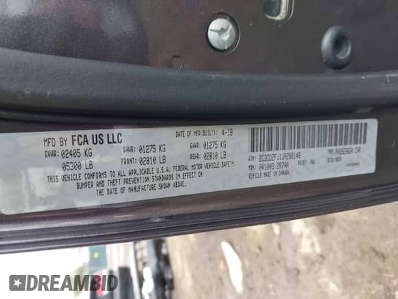 2018 Dodge Challenger R/T Scat Pack с VIN 2C3CDZFJ1JH288148, выставлен на аукционе IAAI как лот 41750509 с пробегом 33 647 миль миль и . История ставок и продаж доступна на DreamBid. Изображение 9.