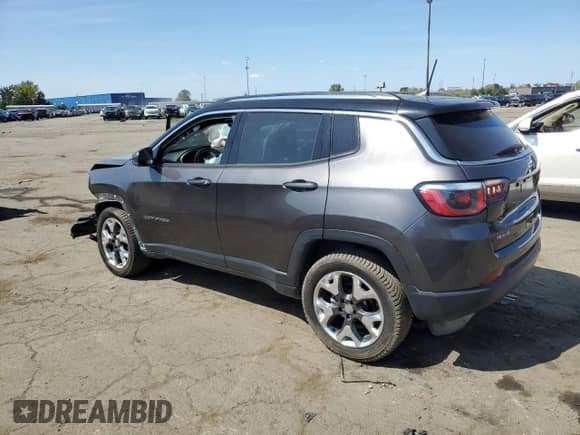 2019 Jeep Compass Limited z VIN 3C4NJDCB2KT665964, wystawiony jako Copart lot #80157785 z przebiegiem 52 458 mil mil oraz Czysty tytuł • Clean title. Historia ofert i sprzedaży dostępna na DreamBid. Obrazek 2.