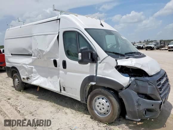 2023 Ram ProMaster Cargo с VIN 3C6LRVDG7PE581240, выставлен на аукционе Copart как лот 54950205 с пробегом 26 354 миль миль и Списание • Salvage title. История ставок и продаж доступна на DreamBid. Изображение 4.