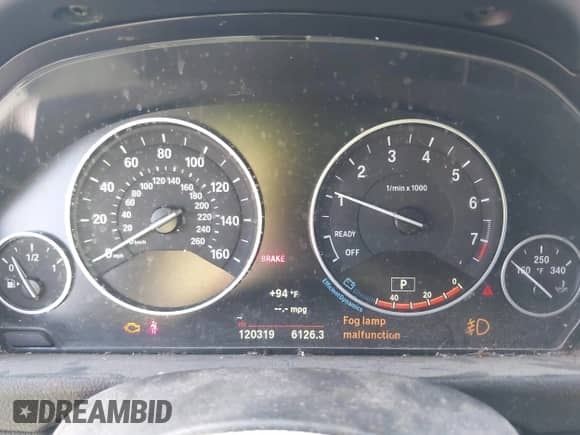 2016 BMW 3 Series 320i with VIN WBA8E1G53GNU12192, listed as a IAAI auction lot 43139147 with 120,319 mi miles and . Bid and sale history available at DreamBid. Image 7.