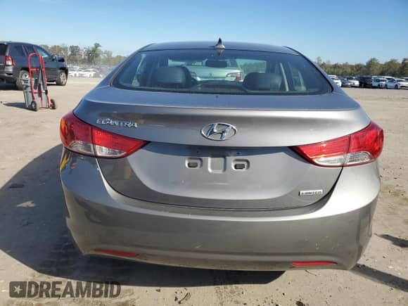 2012 Hyundai Elantra Limited with VIN 5NPDH4AE3CH109927, listed as a Copart auction lot 86613385 with 125,603 mi miles and Clean title. Bid and sale history available at DreamBid. Image 6.