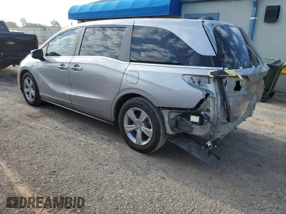 2020 Honda Odyssey EX with VIN 5FNRL6H52LB064533, listed as a Copart auction lot 70090255 with 56,419 mi miles and Salvage title. Bid and sale history available at DreamBid. Image 2.