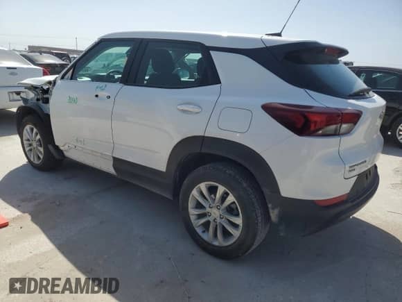 2022 Chevrolet TrailBlazer LS with VIN KL79MNSL1NB085973, listed as a Copart auction lot 49443215 with 63,289 mi miles and Salvage title. Bid and sale history available at DreamBid. Image 2.