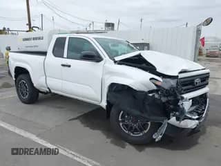 2024 Toyota Tacoma SR with VIN 3TYJDAHNXRT017370, listed as a IAAI auction lot 41885499 with 2,616 mi miles and . Bid and sale history available at DreamBid. Image 1.