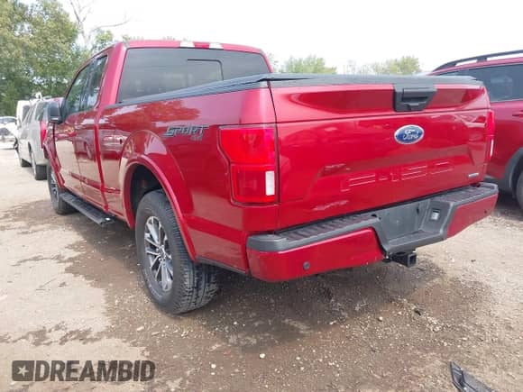 2019 Ford F-150 XL with VIN 1FTEX1EPXKKD02917, listed as a IAAI auction lot 43147307 with 20,628 mi miles and . Bid and sale history available at DreamBid. Image 3.