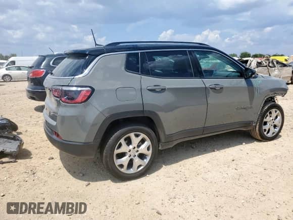 2022 Jeep Compass Limited с VIN 3C4NJDCB9NT135608, выставлен на аукционе Copart как лот 70004105 с пробегом 44 527 миль миль и Списание • Salvage title. История ставок и продаж доступна на DreamBid. Изображение 3.