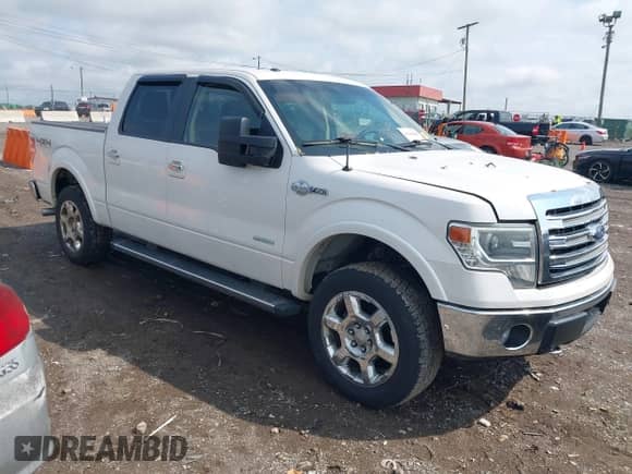 2013 Ford F-150 XL with VIN 1FTFW1ET9DKF45819, listed as a IAAI auction lot 43298300 with 52,313 mi miles and . Bid and sale history available at DreamBid. Image 1.