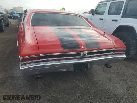 1968 Chevrolet Chevelle с VIN 138378K143248, выставлен на аукционе Copart как лот 77347184 с пробегом 68 293 миль миль и На запчасти • Non repairable. История ставок и продаж доступна на DreamBid. Изображение 6.