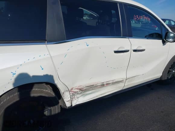 2019 Honda Odyssey EX-L с VIN 5FNRL6H73KB050947, выставлен на аукционе IAAI как лот 43107494 с пробегом 159 459 миль миль и . История ставок и продаж доступна на DreamBid. Изображение 6.