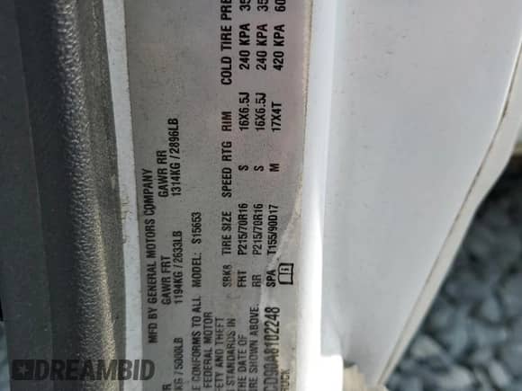 2010 Chevrolet Colorado 1LT с VIN 1GCESCD90A8102248, выставлен на аукционе Copart как лот 54826465 с пробегом 97 691 миль миль и Списание • Salvage title. История ставок и продаж доступна на DreamBid. Изображение 12.