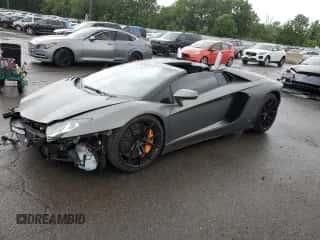 2014 Lamborghini Aventador with VIN ZHWUR1ZD6ELA03035, listed as a Copart auction lot 66784084 with 23,771 mi miles and Salvage title. Bid and sale history available at DreamBid. Image 1.