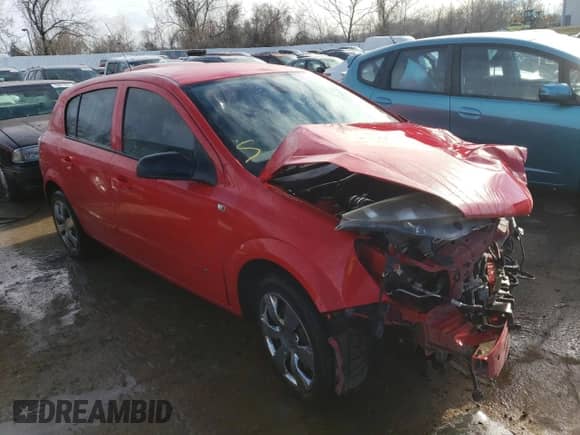 2008 Saturn Astra XE with VIN W08AR671X85040735, listed as a Copart auction lot 79357473 with 178,239 mi miles and Salvage title. Bid and sale history available at DreamBid. Image 4.