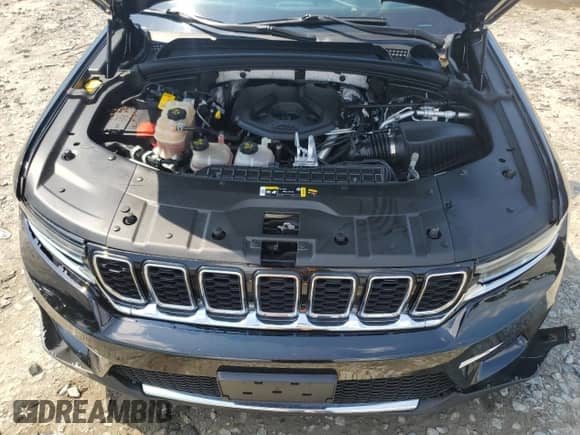 2023 Jeep Grand Cherokee with VIN 1C4RJYB66PC649332, listed as a Copart auction lot 64658955 with 34,504 mi miles and Salvage title. Bid and sale history available at DreamBid. Image 12.