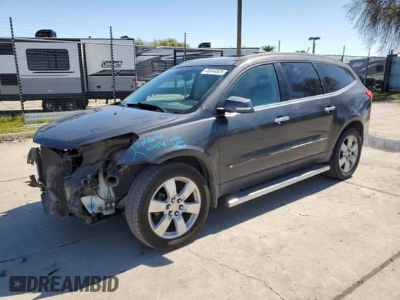 2009 Chevrolet Traverse LTZ with VIN 1GNEV33DX9S108092, listed as a Copart auction lot 49544825 with 101,586 mi miles and Salvage title. Bid and sale history available at DreamBid. Image 1.