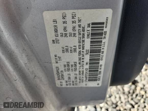 2007 Dodge Dakota SLT с VIN 1D7HW48P97S241439, выставлен на аукционе Copart как лот 72039805 с пробегом 174 869 миль миль и Списание • Salvage title. История ставок и продаж доступна на DreamBid. Изображение 13.