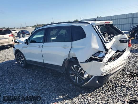 2024 Volkswagen Tiguan S с VIN 3VVRB7AX4RM208190, выставлен на аукционе Copart как лот 87431665 с пробегом 8 938 миль миль и На запчасти • Non repairable. История ставок и продаж доступна на DreamBid. Изображение 2.