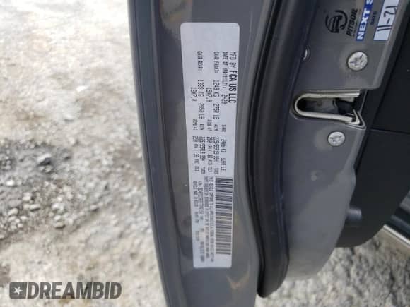 2020 Dodge Journey Crossroad with VIN 3C4PDCGB2LT206150, listed as a Copart auction lot 68561645 with 128,540 mi miles and Salvage title. Bid and sale history available at DreamBid. Image 13.