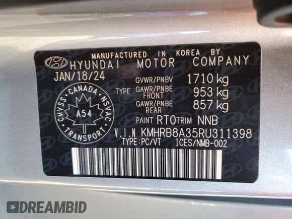 2024 Hyundai Venue SE с VIN KMHRB8A35RU311398, выставлен на аукционе Copart как лот 78067294 с пробегом 25 881 миль миль и Чистый • Clean title. История ставок и продаж доступна на DreamBid. Изображение 12.