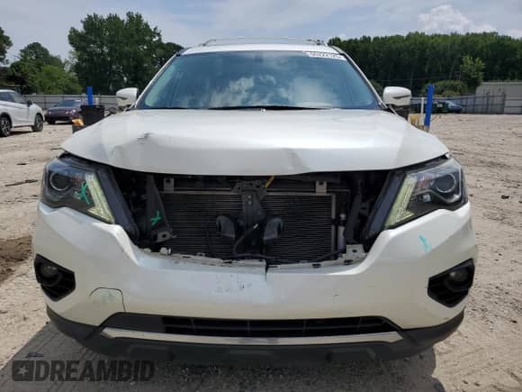 2017 Nissan Pathfinder Platinum with VIN 5N1DR2MM1HC904574, listed as a Copart auction lot 65222125 with 100,208 mi miles and Salvage title. Bid and sale history available at DreamBid. Image 5.