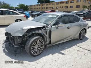 2022 Lexus IS 300 with VIN JTHDA1D21N5118969, listed as a Copart auction lot 67208235 with 24,308 mi miles and Salvage title. Bid and sale history available at DreamBid. Image 1.