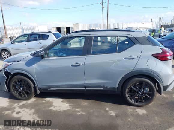 2023 Nissan Kicks SR with VIN 3N1CP5DV5PL563637, listed as a IAAI auction lot 43175483 with 22,643 mi miles and . Bid and sale history available at DreamBid. Image 15.