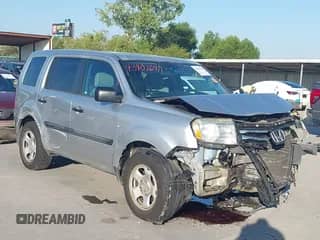 2014 Honda Pilot LX with VIN 5FNYF4H2XEB011627, listed as a IAAI auction lot 43407697 with 130,603 mi miles and . Bid and sale history available at DreamBid. Image 1.