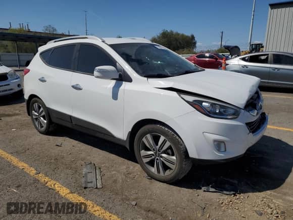 2015 Hyundai Tucson Limited z VIN KM8JU3AG6FU988405, wystawiony jako Copart lot #70954235 z przebiegiem 72 390 mil mil oraz Szkoda całkowita • Salvage title. Historia ofert i sprzedaży dostępna na DreamBid. Obrazek 4.